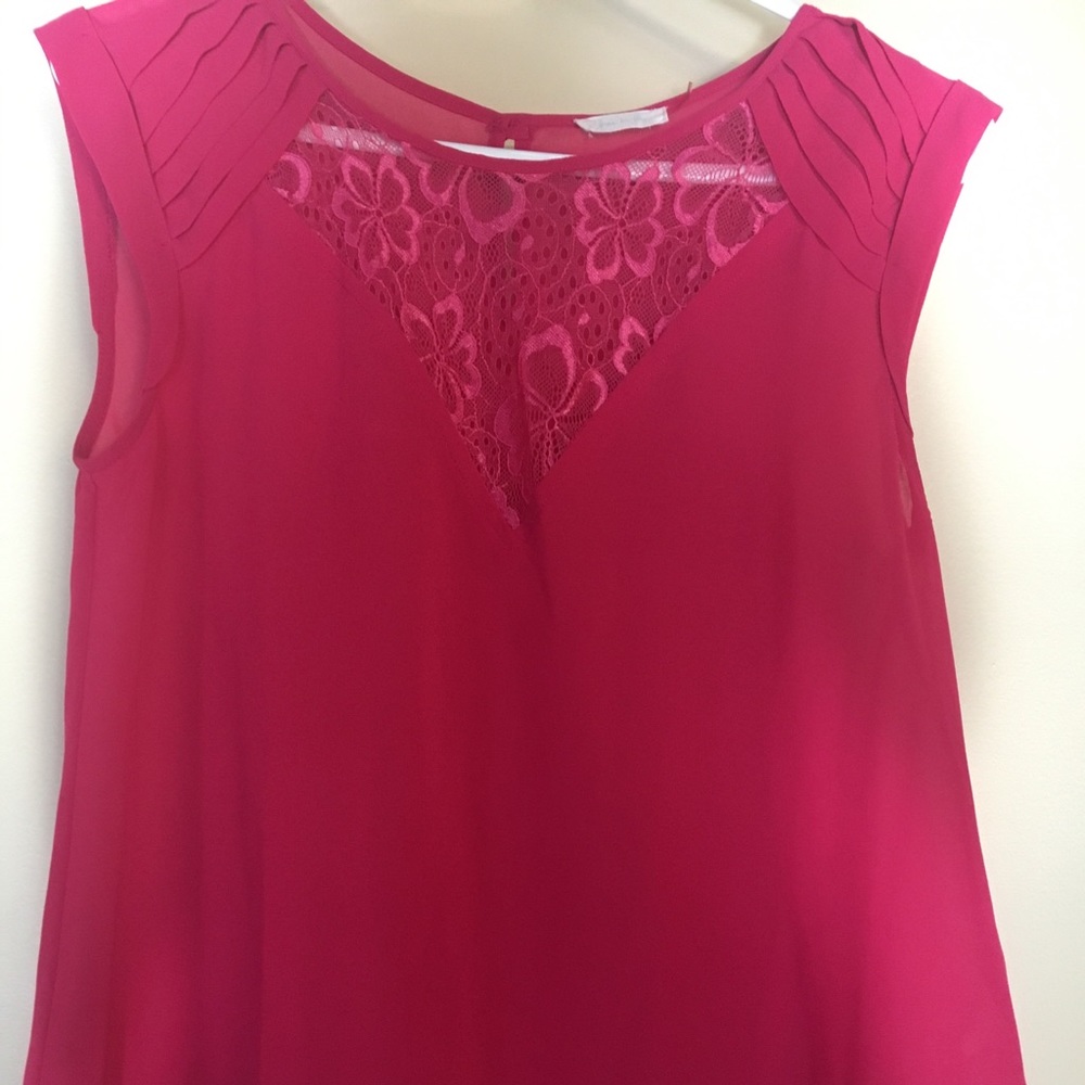 Pink lace shell - Picture 3 of 3